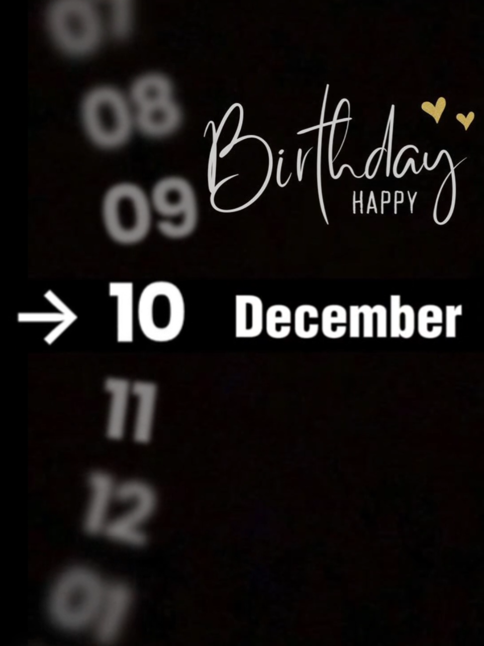 Happy Birthday 10 December. Just click 