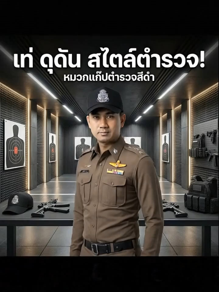 เท่ ดุดัน ไม่เกรงใจใคร #หมวกตำรวจที่แท้ทรู