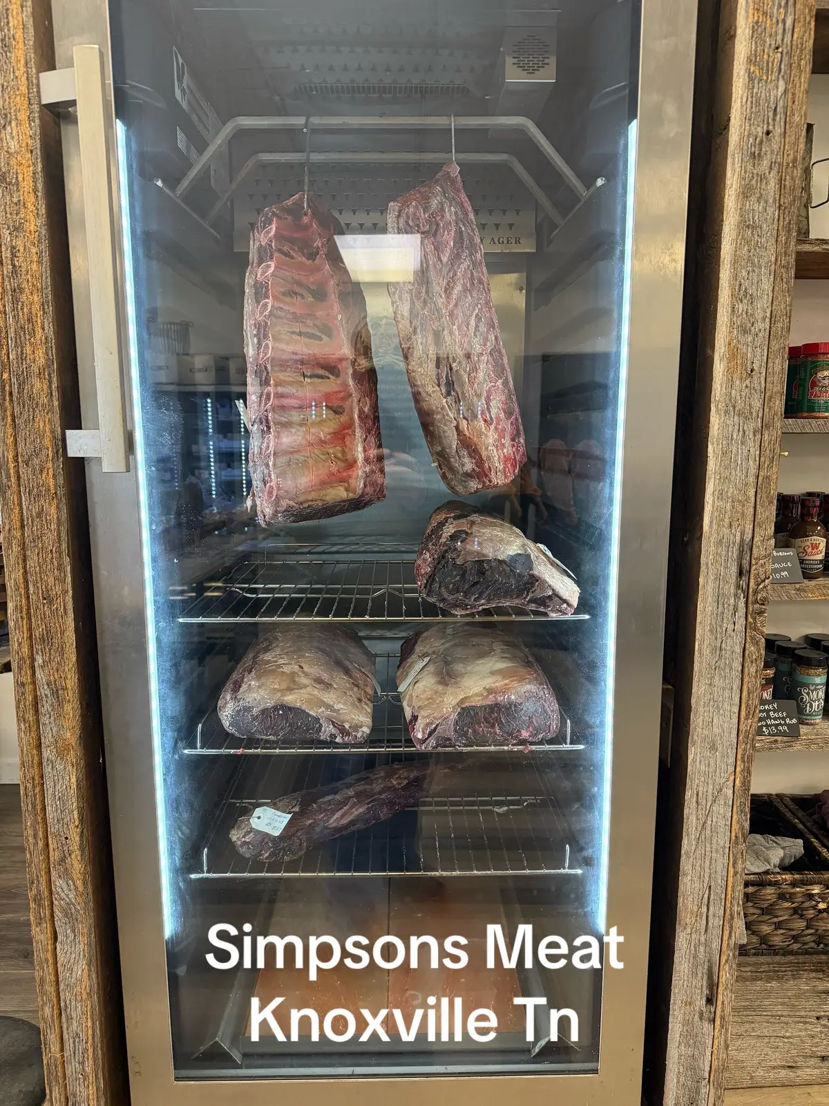 This is a butcher shop located in Knoxville Tennessee. They offer a lot of cuts that we typically don’t get my grocery stores along with the ability to have your cuts of meat dry aged specifically for you. Everything from whole fillets whole ribseyes roast you name it. They also have a small selection of cheeses, wild games, seasoning, sauces perfect for a Christmas gift when you already have the grill. ##christmasgiftideas##beef##meat##shoplocal