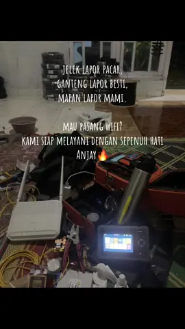 siap tempur walaupun harga hancur wkwkwkwk😭#rtrwnet #teknisiwifi #internet #fibraoptica 