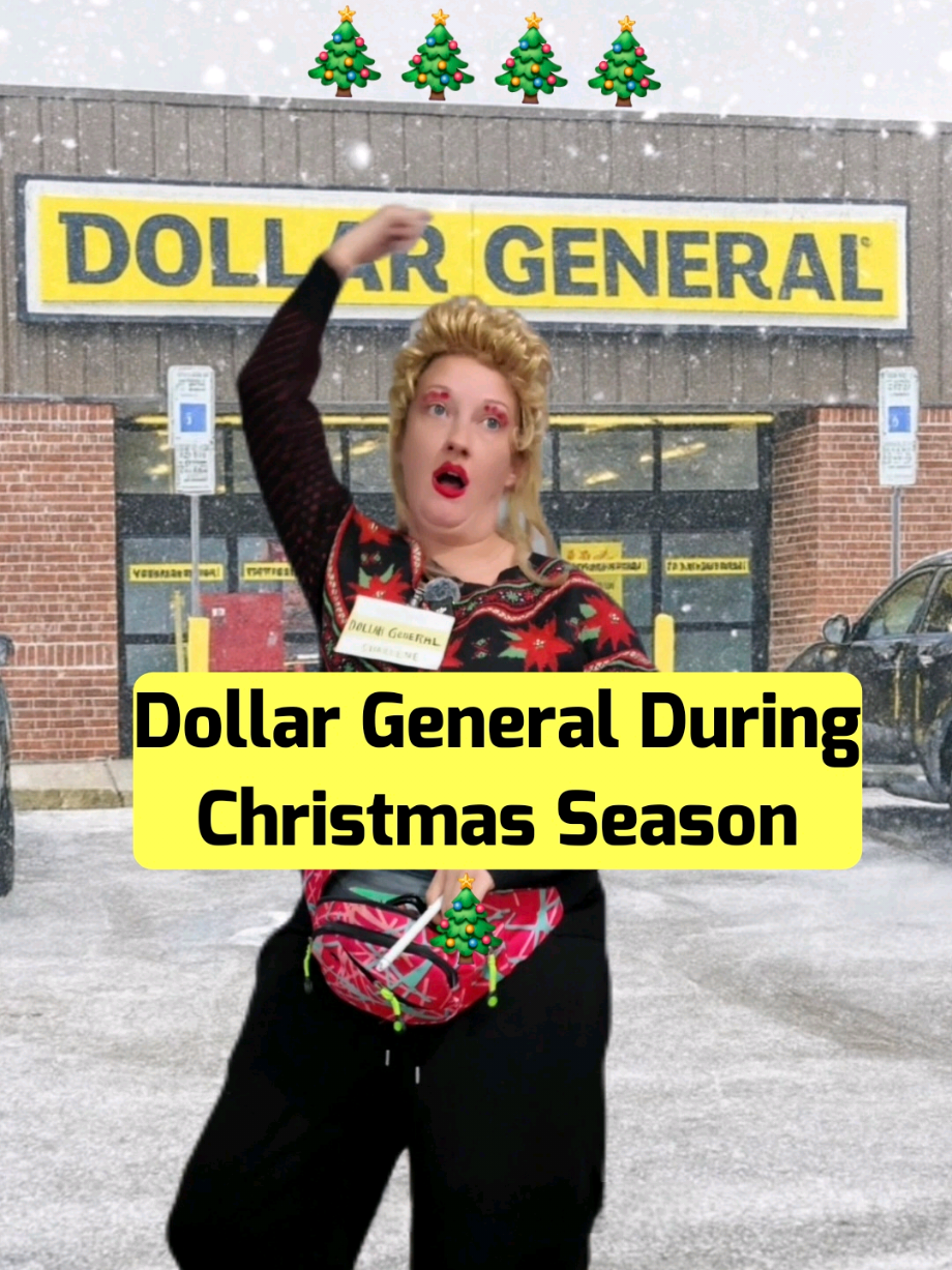 The Small Town Dollar General Cashier that manages the whole Christmas Season by herself💪💅 #dollargeneral  #tiktokholidaycontest  #comedy #christmas #south 