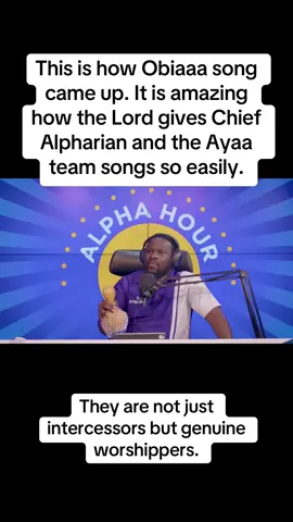 This is how Obiaaa song came up. It is amazing how the Lord gives Chief Alpharian and the Ayaa team songs so easily. They are not just intercessors but genuine worshippers. @Pastor Agyemang Elvis  @ladymercyagyemangelvis #AlphaHour #PastorElvis #AlphaHourConvocation #AccraSportStadium 