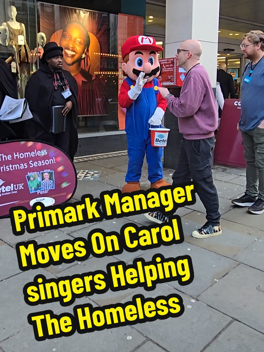Primark Manager Moves on carol singers raising money for the Homeless disgusting behaviour #viral #fyp #foryoupage #trend #edit 
