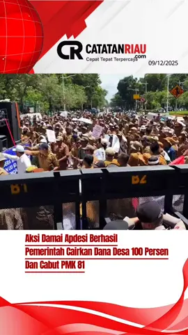 Aksi Damai Apdesi Berhasil, Pemerintah Cairkan Dana Desa 100 Persen dan Cabut PMK 81 #AksiDamaiApdesi #DanaDesaCair #SuaraDesaDidengar #KepalaDesaBersatu #BeritaNasional 