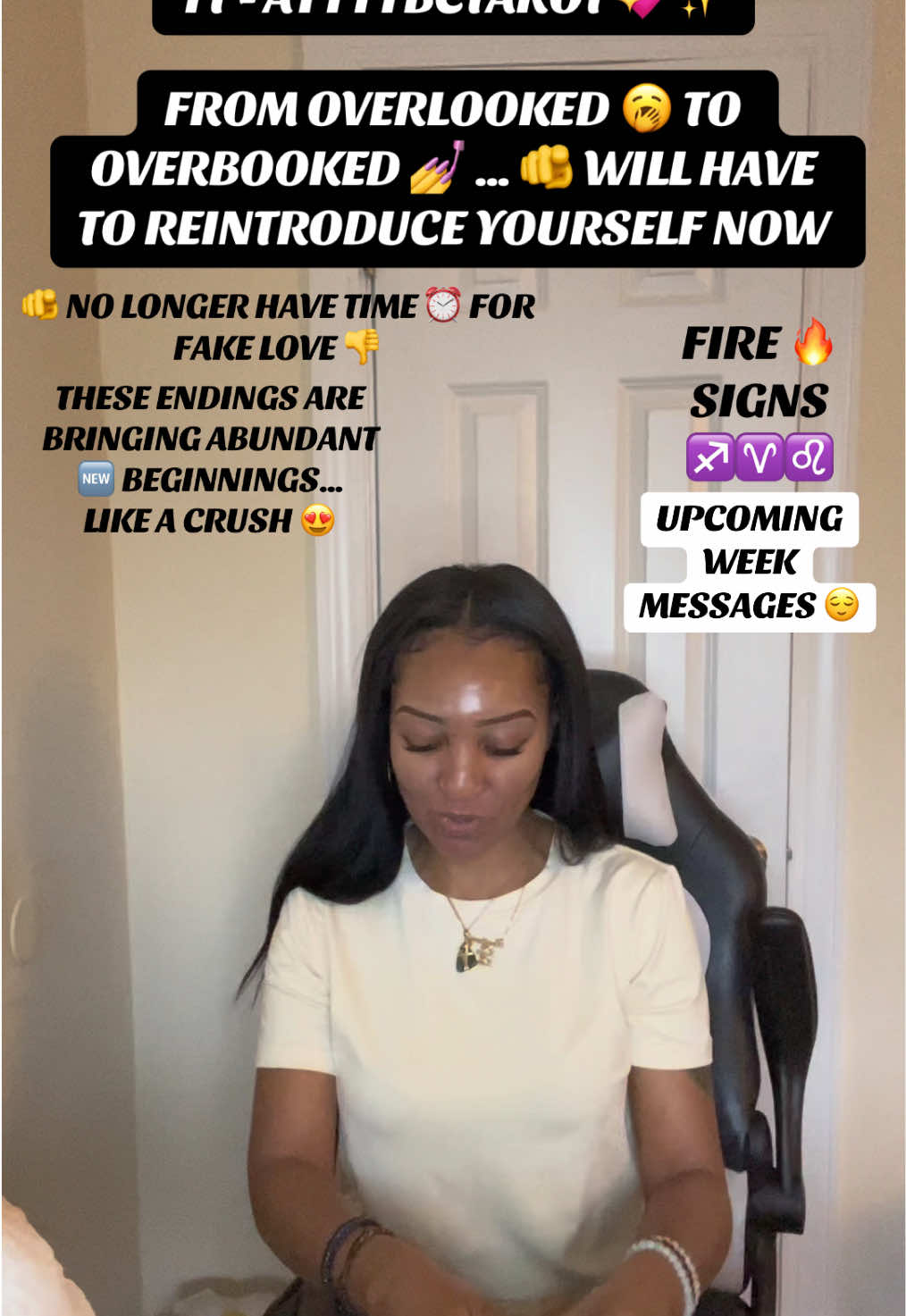 FIRE 🔥 SIGNS - FROM OVERLOOKED 🥱 TO OVERBOOKED 💅 … 🫵 WILL HAVE TO REINTRODUCE YOURSELF NOW | 🫵 NO LONGER HAVE TIME ⏰ FOR FAKE LOVE 👎 | THESE ENDINGS ARE BRINGING ABUNDANT 🆕 BEGINNINGS… LIKE A CRUSH 😍 #tarotreading #generalreading #aries #leo #sagittarius 