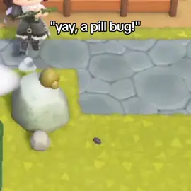 NOOO PILL BUG LOOK BEHIND YOU!! #animalcrossing #animalcrossingnewhorizons #acnh #pillbug #woodlouse 