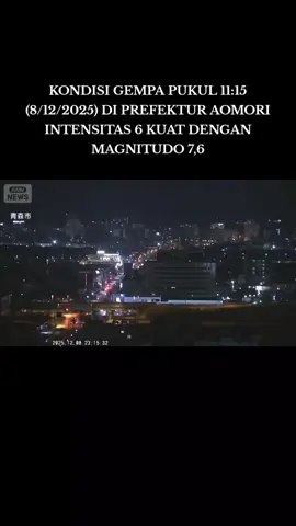 hari ini jepang di guncang bencana gempa dengan kekuatan 7,6 Skala Richter yang berpusat dikota Hokkaido atau Aomori jepang dan pemerintah telah mengeluarkan peringatan tsunami #gempa #tsunami #jepang 