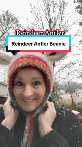 If Hallmark movies were a beanie… THIS would be it!! Reindeer Antler Beanie #winterhats #beanie #beanies #winterbeanie #tiktokshopholidayhaul