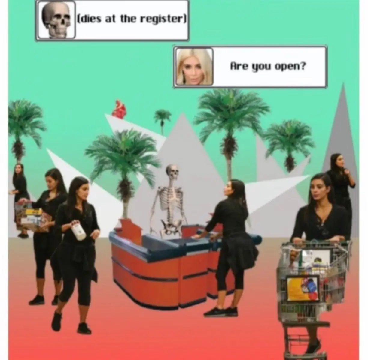 #kkw #kimkardashian  ##fyp##beauty##meme##groceryshopping