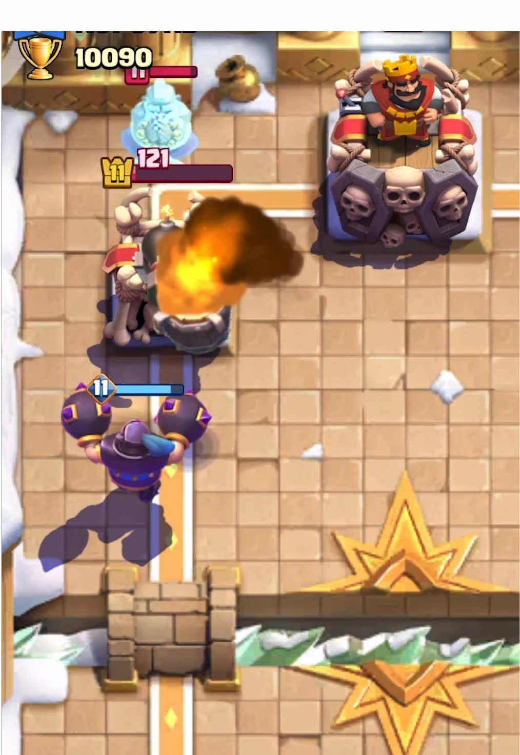 Monk on top #clashroyale #clashtok #monk #fyp 