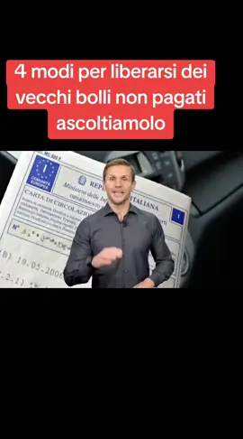 vecchi bolli auto non pagati Ecco 4 modi per non farlo#neiperte #fyp #viral 