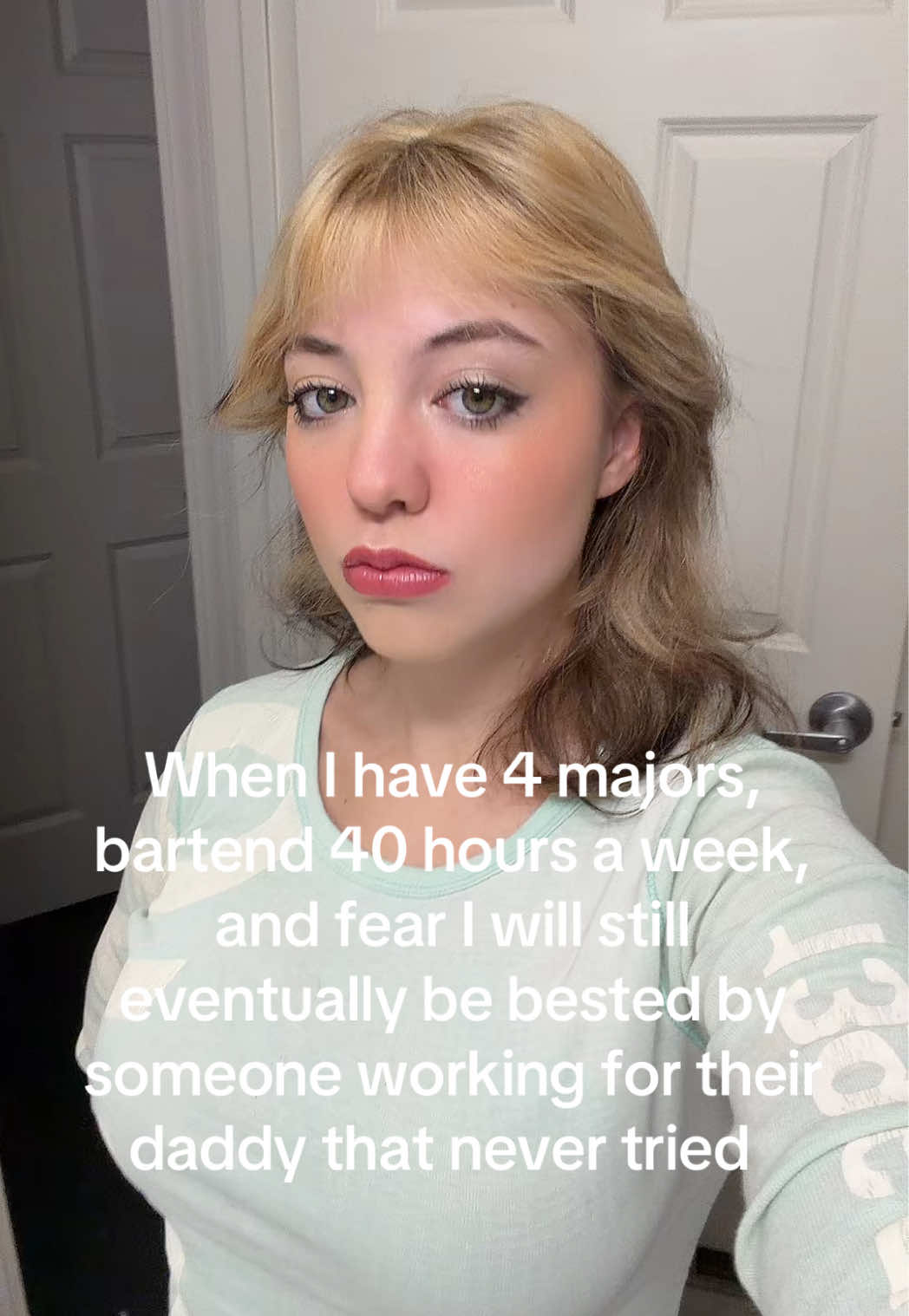 Fiona apple understands the experience of living my life more than anyone else I’m sure, the feeling that you work 100x harder than the person next to you but you still end up tied due to their ability to shortcut and their inability to grind. She is my favorite artist ever. 