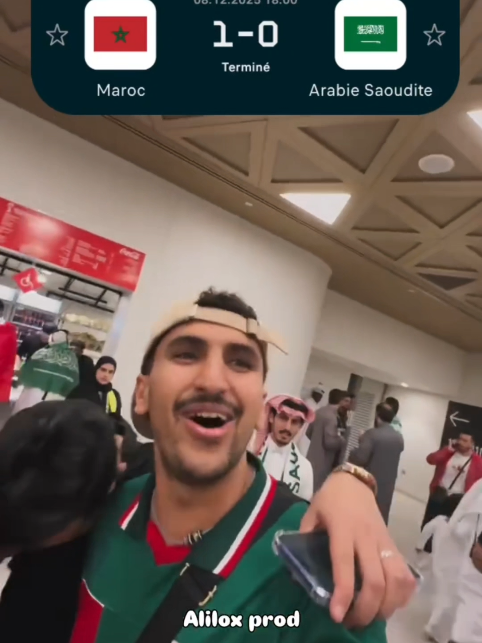 المغرب يفوز على المنتخب السعودي  هاتو المغرب هاتو 🤣 #maroc #fyp #المنتخب_المغربي #السعودية #saoudiarabia🇸🇦 