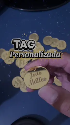 ✨Tag Em Acrílico Com Nome Personalizado 2cm Etiqueta Decorativa | Comenta “eu quero” te mando o link #tag #fy #foryourpage #achadinhosdashopee 