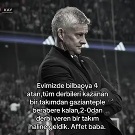 Seni yollayanlar gidecek,sen geri geleceksin. #beşiktaş  #gaziantepfk  #olegunnarsolskjær  #fyyyyyyyyyyyyyyyy 