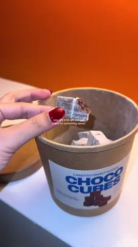 Buti na lang may stock ako nito 🤤 #chocolate #chocolatecube #chococubes #candydosweetgoods #food 