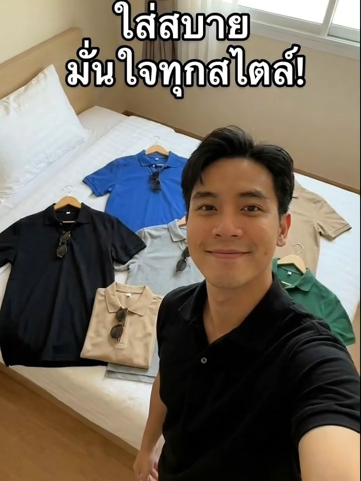 โปโลตัวนี้ใส่แล้วหล่อขึ้น 300% จริงๆ! ใครไม่เชื่อต้องลองแล้วป้ะ 😉 #เสื้อโปโล #เสื้อผู้ชาย #แฟชั่นผู้ชาย #เสื้อผ้าแฟชั่น #ของมันต้องมี