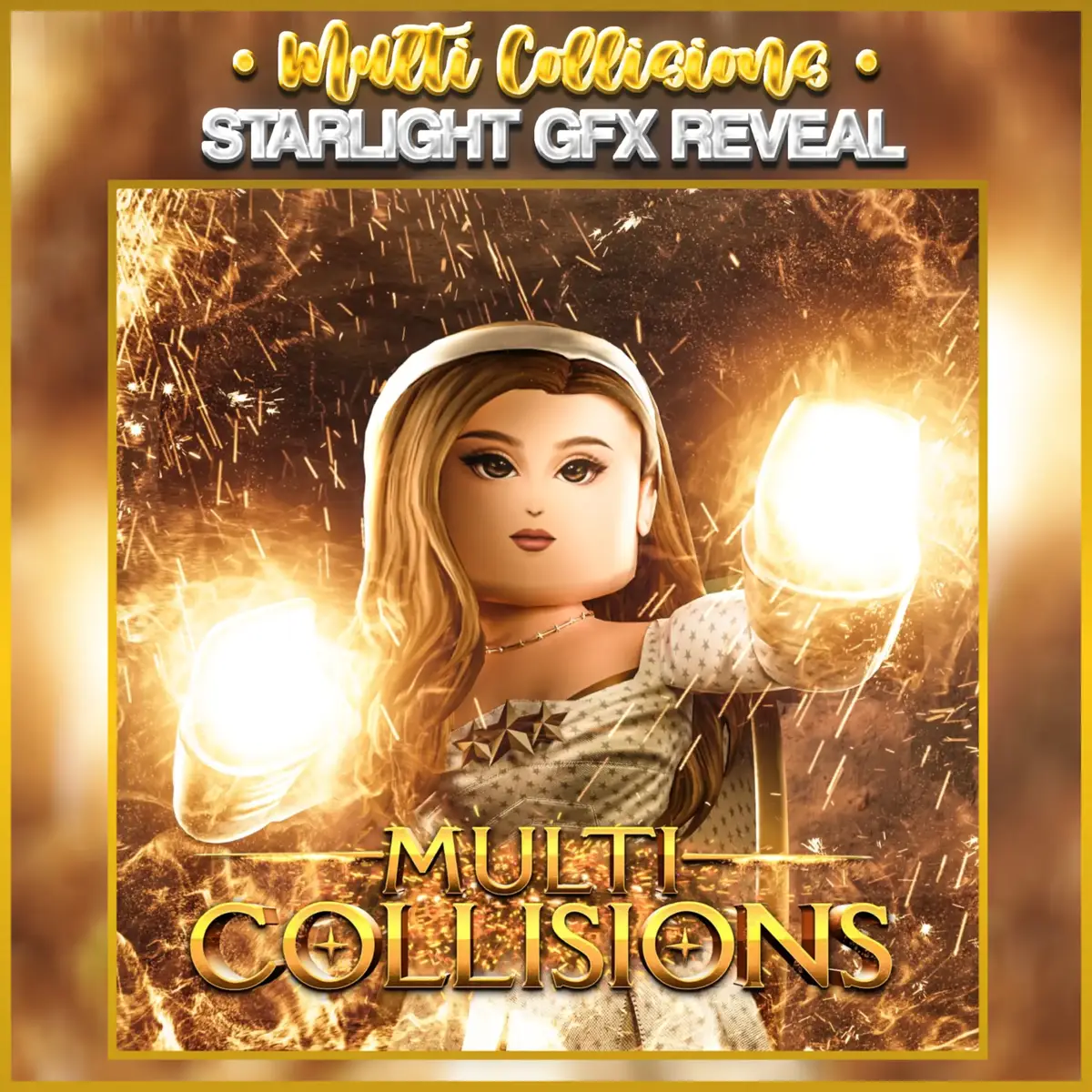 🇧🇷 - Foi revelada a nova gfx de uma personagem do jogo Multi Collisions. 🇺🇸 - A new gfx for a character in the game Multi Collisions has been revealed. | #fyp #viral #roblox #multicollisions #starlight