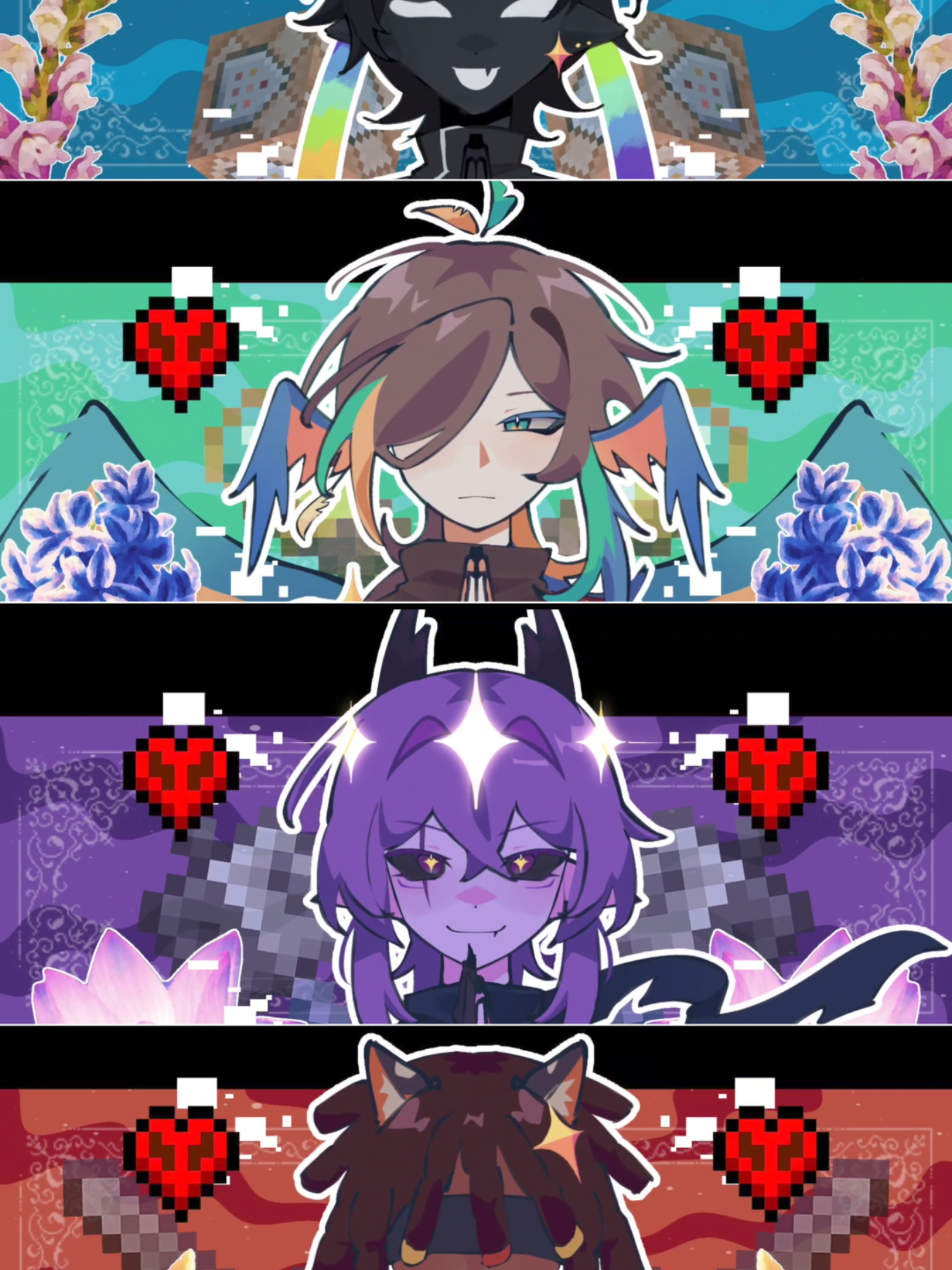 #UNSTABLEUNIVERSE || How do people keep consistent designs this is probs the third time I made changes to parrot 😭 still glad I managed to finish this though #spokeishere #parrotx2 #wemmbu #flamefrags 