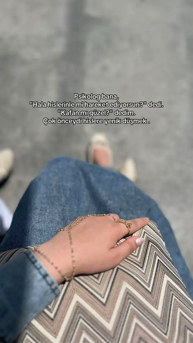 Artık mantıkla hareket ediyoruz.