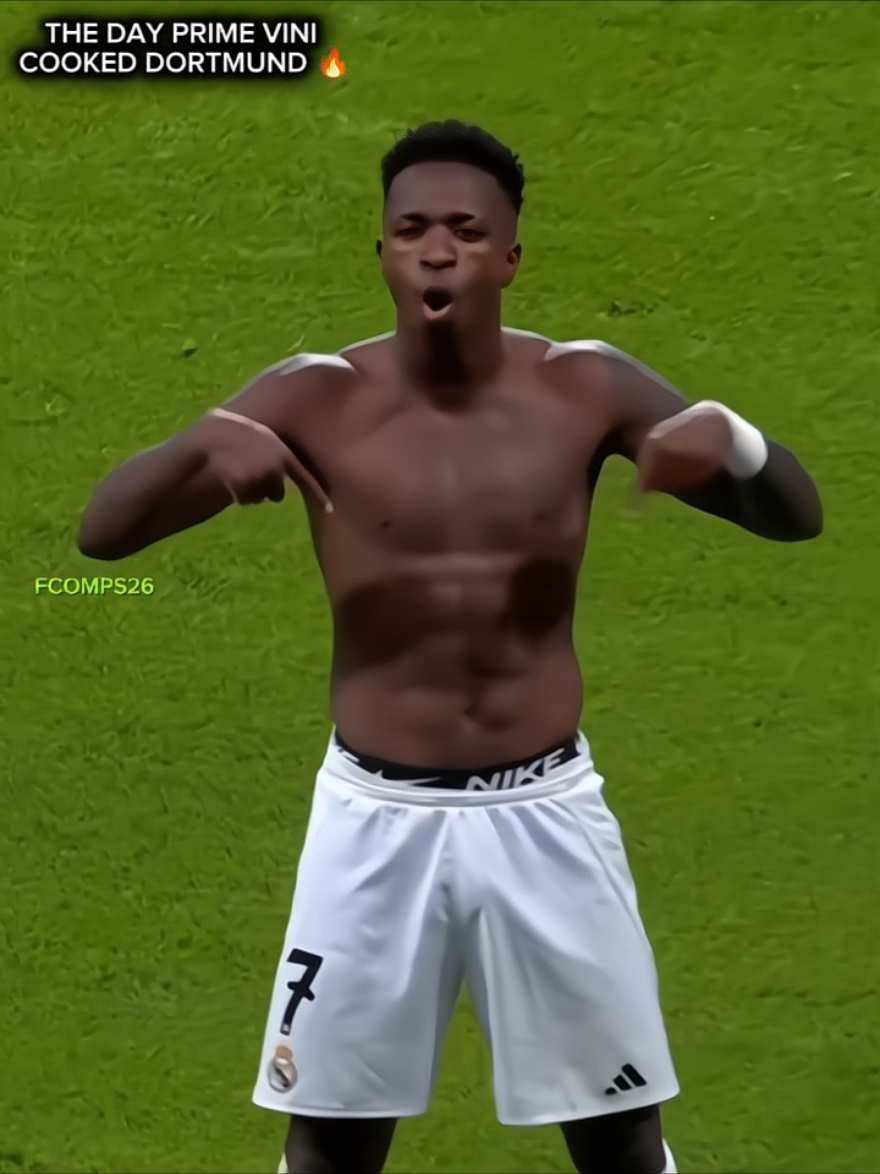 The Day Vini jr Cooked Dortmund 🔥| #vinijr #madrid #dortmund #footballtiktok #highlight 