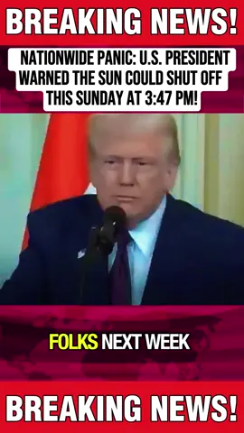Urgent U.S. Alert: Scientists Warn the Sun Could Go Dark This Sunday at 3:47 PM — Unexplained Solar Anomaly Detected. #usanews #usaupdate #newsusa #breakingnewsusa #fypusa