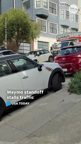 Three Waymo vehicles created a 