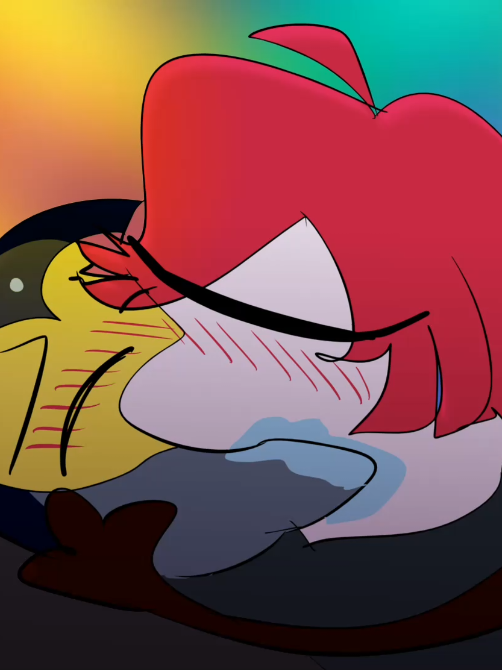 Run Baxter run!!! . #hazbinhotel #hazbinhoteledit #hazbinhotelfanart #hazbinhotelart #hideaway 