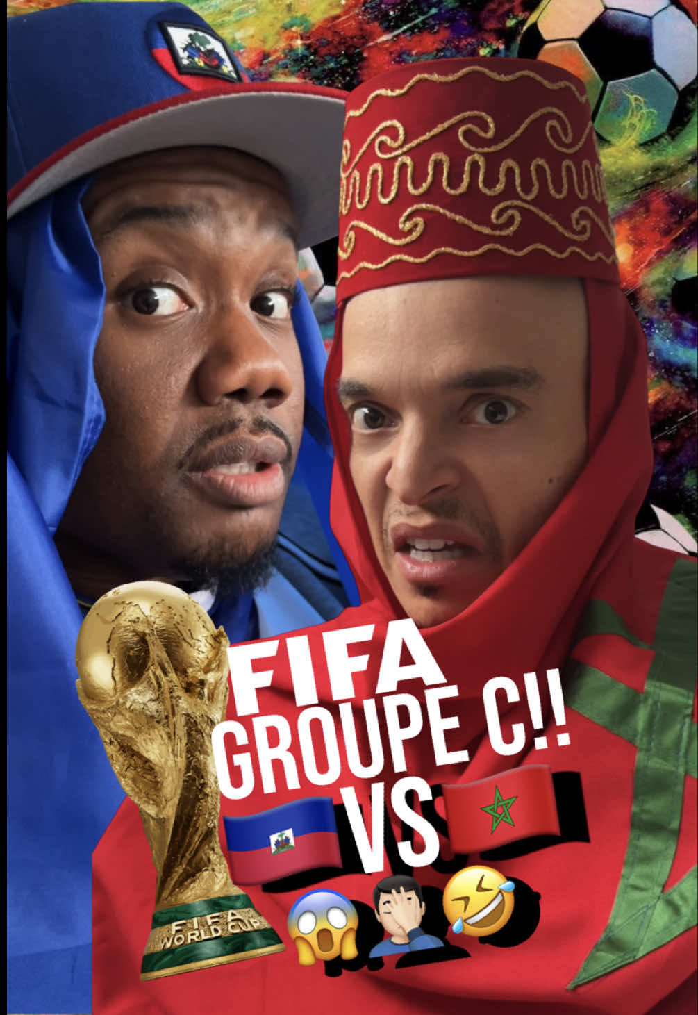 FIFA GROUPE C!! 🇭🇹vs🇲🇦😱🤦🏻‍♂️🤣 #foryou #haitiantiktok #humour #fifa 
