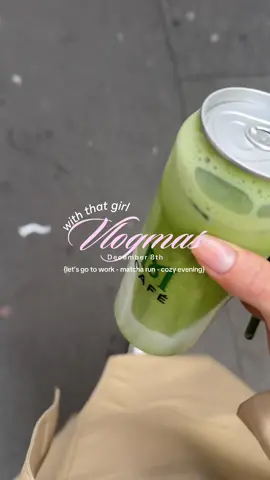 VLOGMAS DAY 8 🎄💖✨ had to change my outfit because WHY NOT ! 😅 first week of vlogmas is done - what do you think so far ?  wearing @Sandro Paris @CELINE @WHOOP @nakdfashion 🖤 matcha was soooooo good @homerfoodgroup 🫰🏻💚 #CapCut #Vlogmas #minivlog #dailyvlog #adayinmylife 