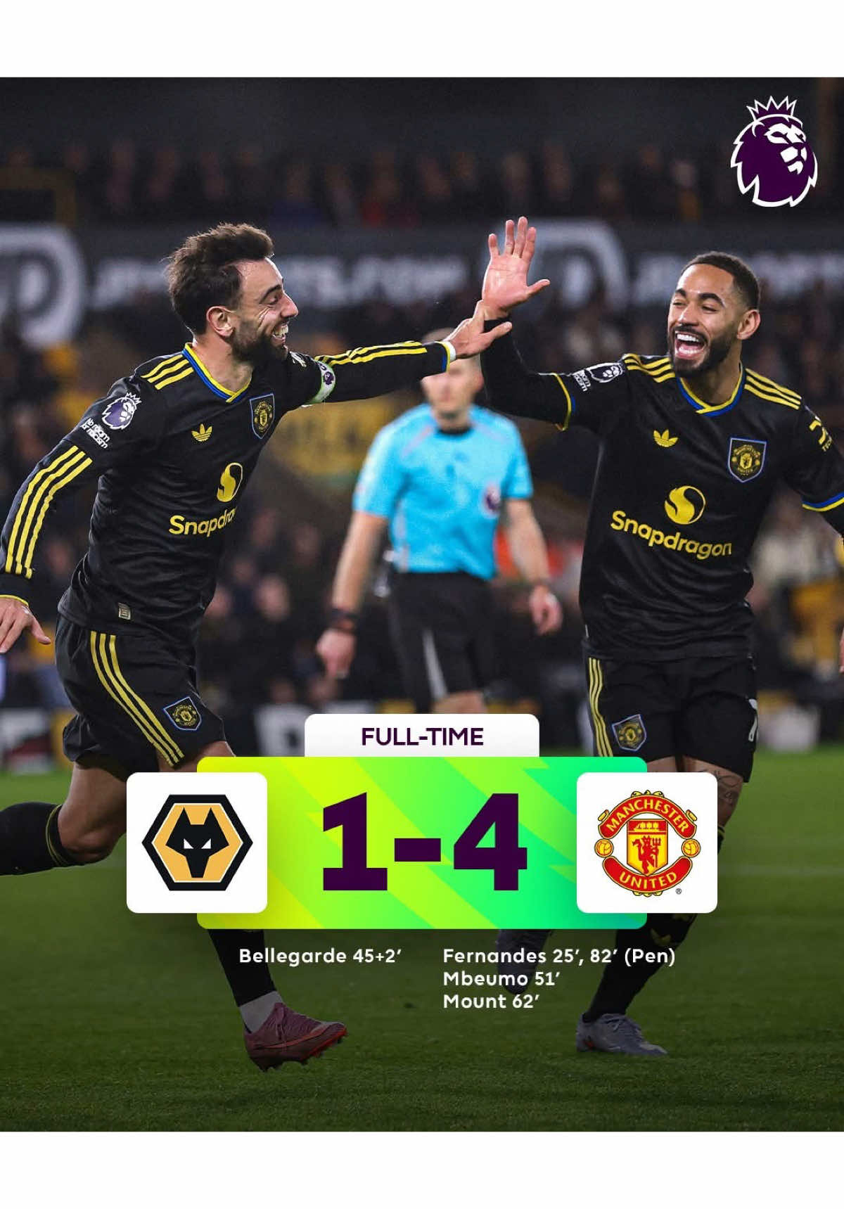 Wolves 1-4 Manchester united