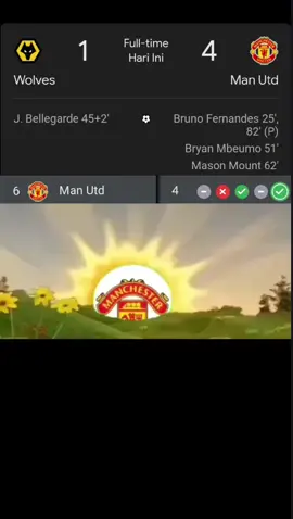 Pagi yang cerah buat fans king Emyu...🤩 Full time Manchester United vs wolves 4:1 #mamchesterunitedvswolves #kingemyu #mu #manunited #meme 