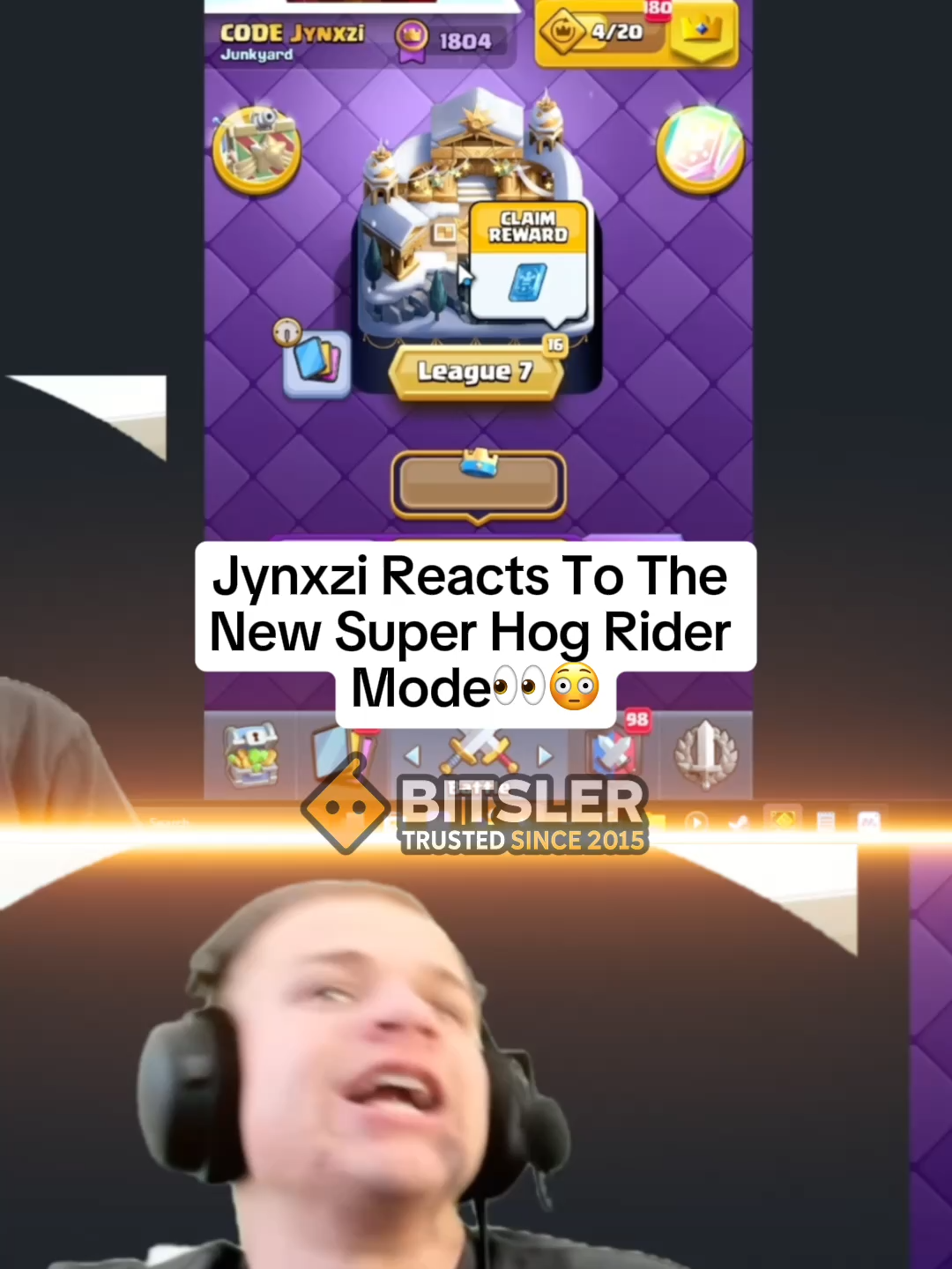 Jynxzi Reacts To The New Super Hog Rider Mode👀😳 #jynxzi #jynxziclips #jynxzirage #jynxzifunnymoments #viralvideos #fyp #clashroyale @jynxziontwitch