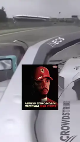 A primeira temporada da carreira de Lewis Hamilton sem pódio ☠️ Um recorde impressionante de 18 temporadas consecutivas (desde sua estreia na Fórmula 1). E que, em 2025, foi quebrado já como piloto da Ferrari. #f1 #f1tiktok #hamilton #ferrari 