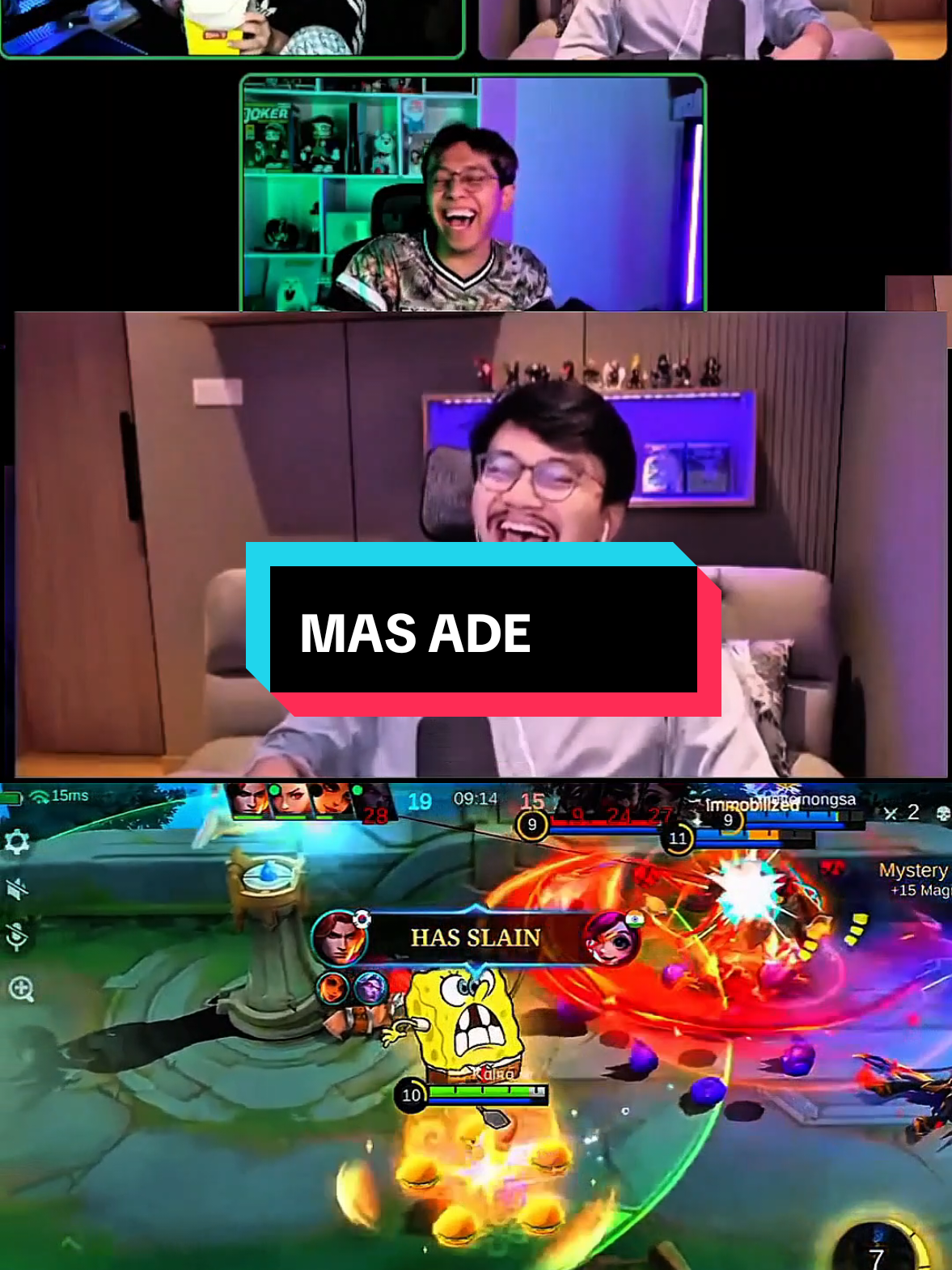 Adel mode muhasabah diri kah?  #MLBBXSpongeBob #MLBBFriendFest #MLBB #setiawanade #mlbbcreatorbase 