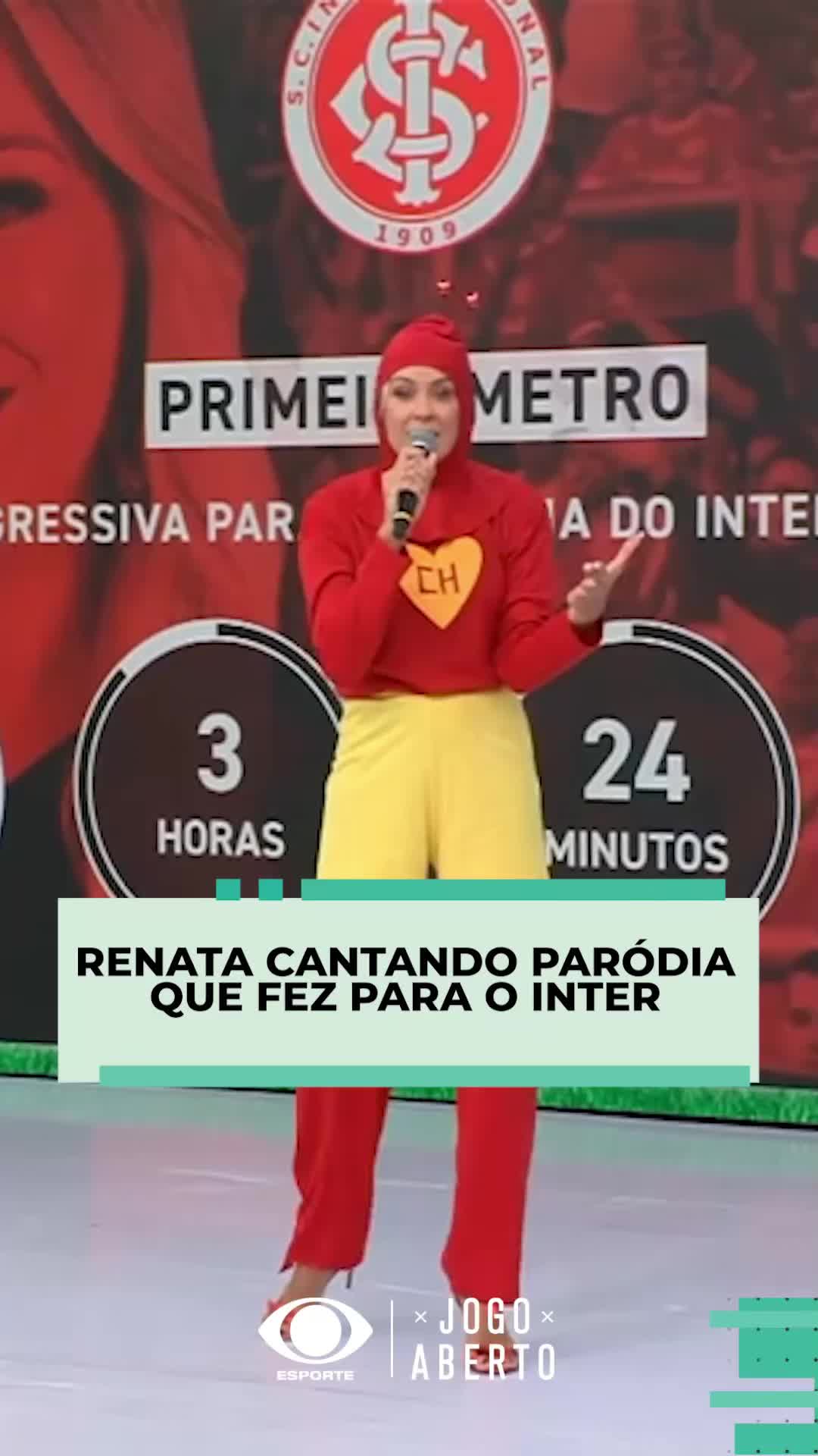 RENATA FAN CANTA MÚSICA ESPECIAL PARA O INTERNACIONAL!!!