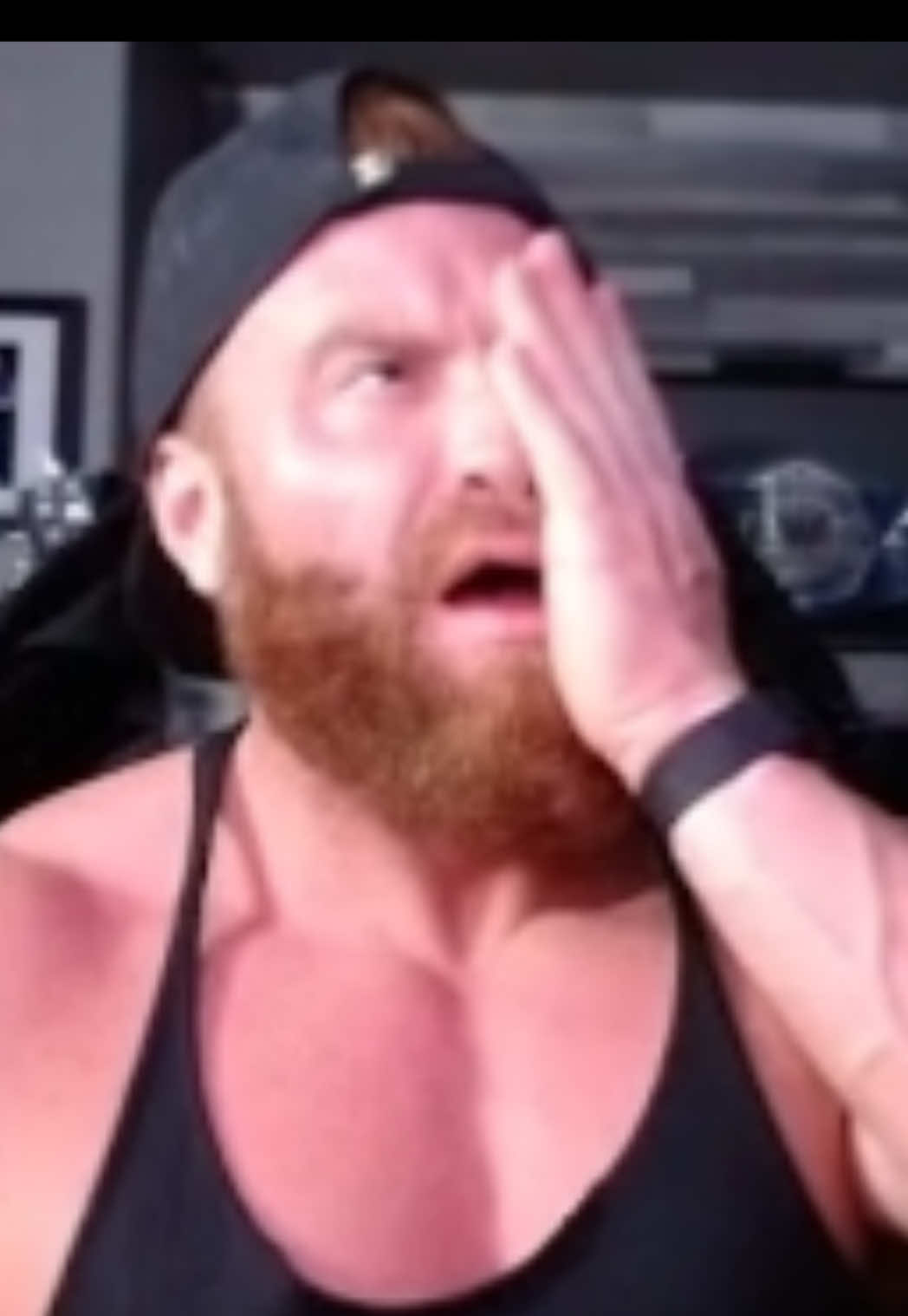 He’s so tiny 😂 {@Rhea Ripley} {@Buddy Matthews} #rhearipley #buddymatthews #reaction #stream #wwemami 