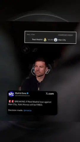 🚨BREAKING : Dewan Real Madrid, yang dipimpin Florentino Pérez, menggelar rapat darurat hingga fajar hari ini 🤨  Dalam pertemuan itu, sebuah keputusan penting diambil: laga melawan Manchester City akan menjadi kesempatan TERAKHIR bagi Xabi Alonso untuk membalikkan keadaan ⚠️  Selain itu, Florentino dan jajaran eksekutif menilai beberapa pemain kunci juga turut bertanggung jawab atas performa buruk tim 😬  Jika kondisi ini tidak membaik, klub tak segan mempertimbangkan untuk MELEPAS pemain tersebut pada bursa transfer musim panas mendatang 🫵🏼  #xabialonso #realmadrid #CapCut#foryou #fypシ゚ 