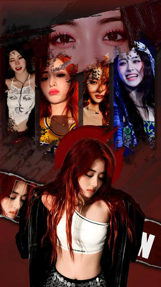 🤭🤭 enjoy guys 1080×1920#HD #wallpapers#lesserafim #graphicdesign 