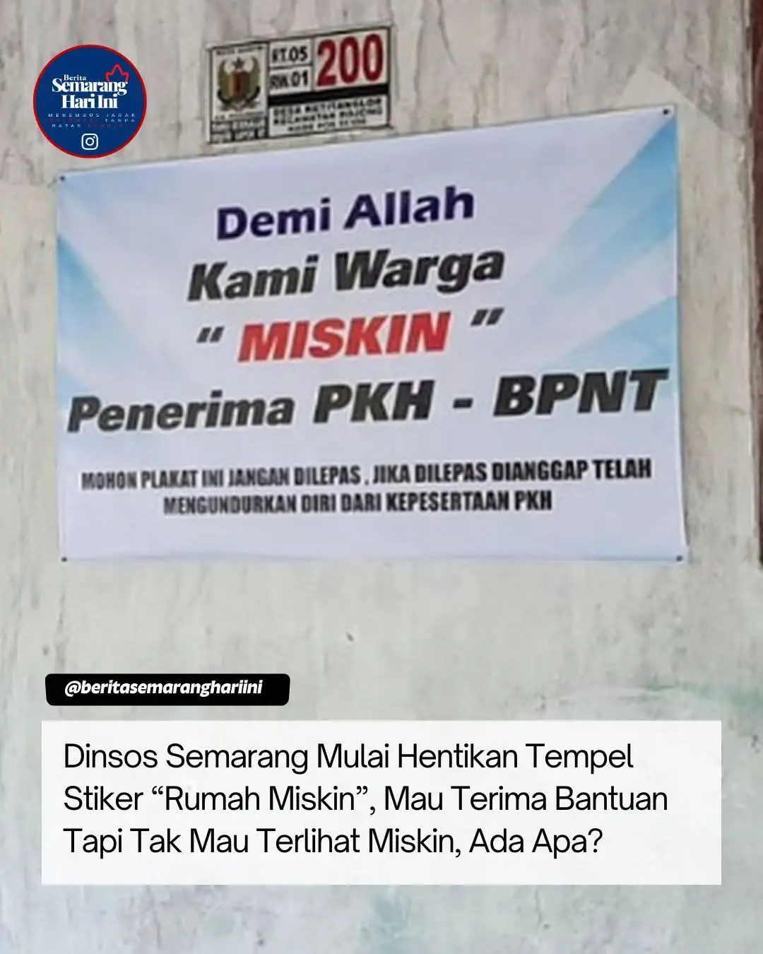 | Dinsos Kota Semarang mengkaji ulang penempelan stiker “keluarga miskin” setelah banyak penerima bantuan merasa tidak nyaman rumahnya diberi label. Program yang awalnya disebut demi transparansi ini justru memperlihatkan satu hal: sebagian orang ingin tetap menerima bantuan, tapi tak ingin status ekonominya diketahui lingkungan sekitar. Program kini dihentikan sementara. Dinsos berdalih ingin menjaga “martabat” warga. Namun publik mulai bertanya, apa sebenarnya yang lebih penting: kejujuran data atau gengsi sosial? Bantuan mau diterima, tapi label tidak mau ditempel—sebuah ironi yang kini memicu perdebatan panas di media sosial. Padahal penyaluran bansos sendiri masih berantakan. Selasa, 08 Desember 2025 ----------------------- #beritasemaranghariini #semaranghariini #semarang #beritasemarang #beritaviral 