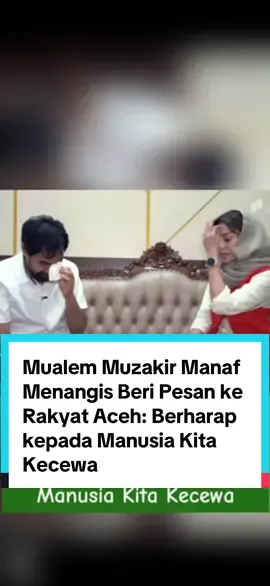 Gubernur Aceh Mualem Muzakir Manaf menangis saat mendengar dari Najwa Shihab ada rakyat Aceh yang merasa tidak disayangi oleh rakyat Indonesia lainnya dalam bencana banjir dan longsor. Muzakir berpesan bergantunglah hanya kepada Allah, berharap kepada manusia kita kecewa. #bencanaalam #bencanaaceh #bencanasumatera #najwashihab #muzakirmanaf 