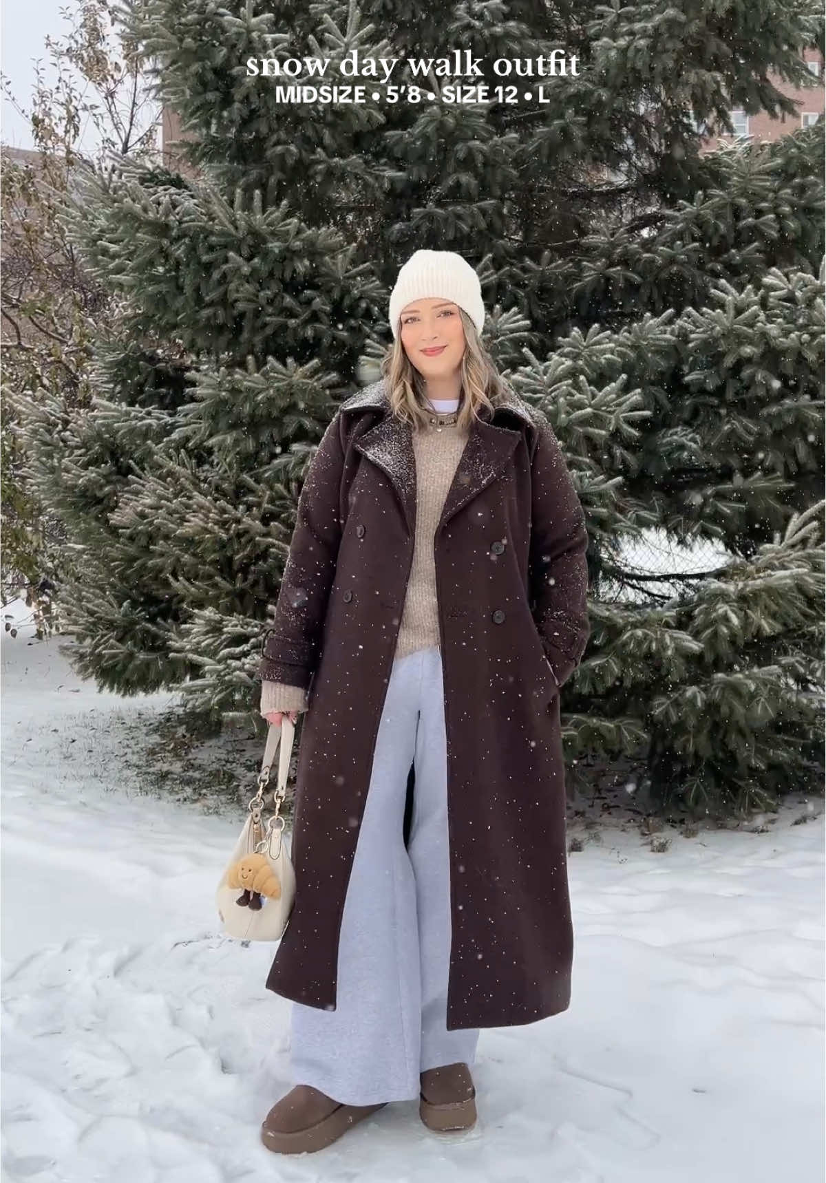 Outfit details are in my @LTK ❄️ #winteroutfit #midsizefashion #abercrombie #snowday #cozyoutfit 