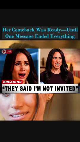 Her Comeback Was Ready—Until One Message Ended Everything