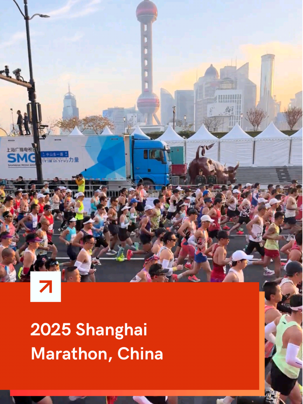 On Nov 30, 2025, 23,000 #runners took off from the #Bund for the 2025 #Shanghai Marathon. A world-class #race in one of #China’s most  cities. 🏃‍♂️🌆🔥
