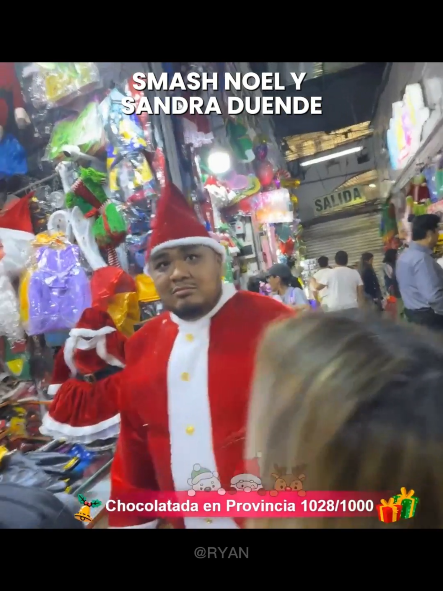 Smash y Sandra comprando disfraces de navidad en el centro de Lima. #sandraskins #smashkins #ryan.a92edits #smashdota