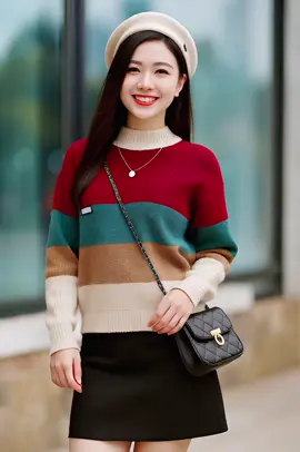 Áo len kẻ ngang bản to phối nhiều màu – item must-have cho mùa thu đông ❄️✨ Thiết kế kẻ sọc thời thượng, phối màu hài hòa mang lại vẻ ngoài trẻ trung, hiện đại mà vẫn cực kỳ trang nhã. Chất len sợi hạt gạo cao cấp siêu dày dặn, mềm mịn, giữ ấm tốt nhưng mặc lên vẫn thoải mái, không hề bí bách. Áo đứng form đẹp, không bai dão, mặc lâu vẫn như mới. Dễ phối cùng quần jean, chân váy hay quần ống rộng, diện đi chơi hay đi làm đều xinh. Một chiếc áo vừa ấm áp, vừa thời trang để bạn luôn tự tin tỏa sáng trong những ngày se lạnh 🌸 #aolen #aolennu #aokengang #aolenkengang #thoitrangnu           