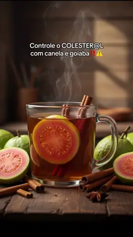 e chá é popularmente usado como auxiliar no controle do colesterol devido às propriedades da canela e da goiaba. 📝 Ingredientes • 1 goiaba madura (média). • 1 a 2 paus de canela (ou 1 colher de chá de canela em pó). • 500 ml de água. • Mel ou adoçante a gosto (opcional). 👩‍🍳 Modo de Preparo  Ferva: Em uma panela, coloque a água, os pedaços de goiaba e os paus de canela. Cozinhe: Leve ao fogo e deixe ferver por cerca de 5 a 10 minutos. O objetivo é que a água absorva os nutrientes da goiaba e da canela. #cha #colesterol #vidasaudavel #desinchar #sucodetox #saude #desinflamar 