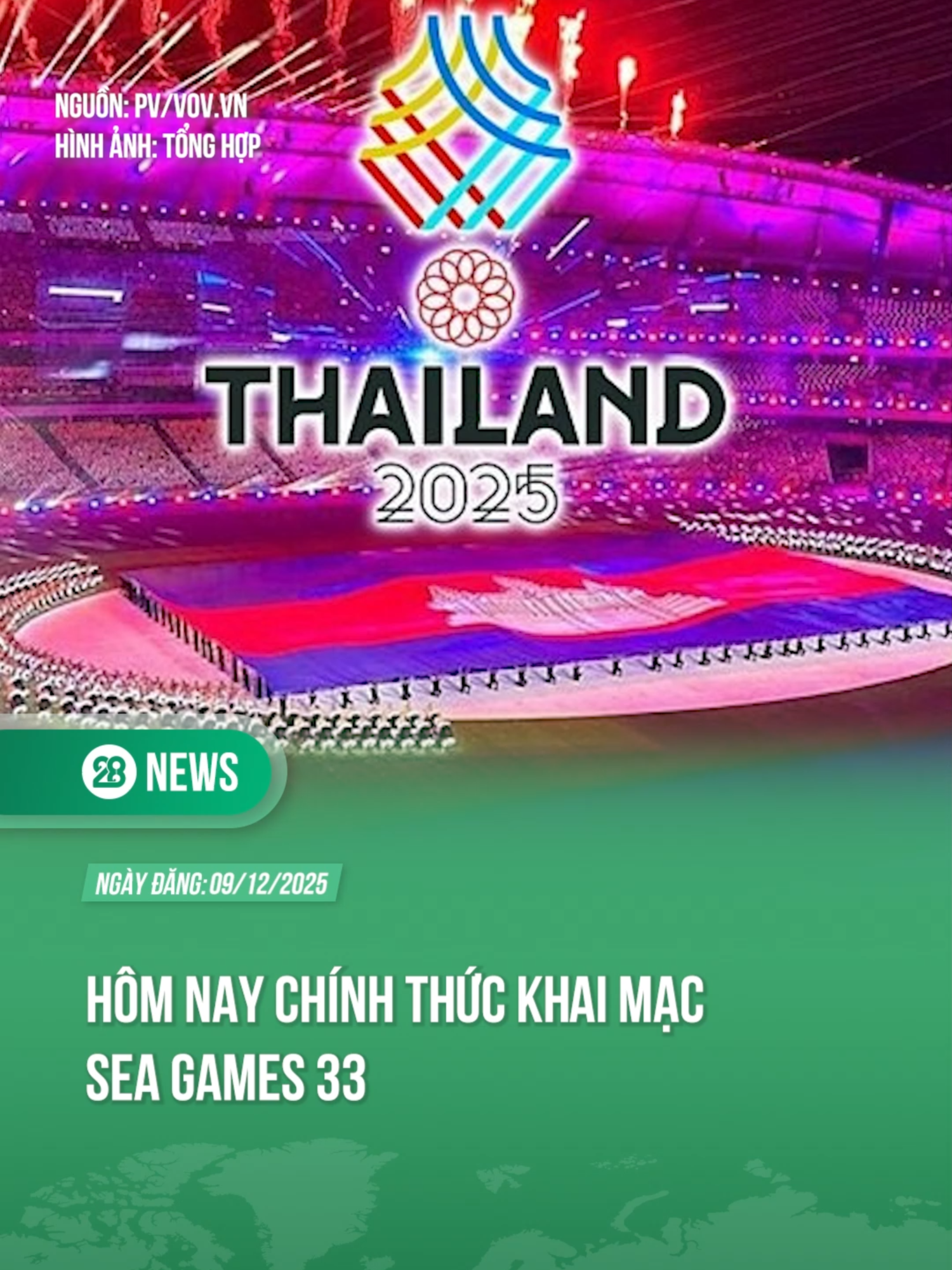 SEA GAMES 33 CHÍNH THỨC KHAI MẠC HÔM NAY #theanh28 #tiktoknews #theanh28news #seagames2025