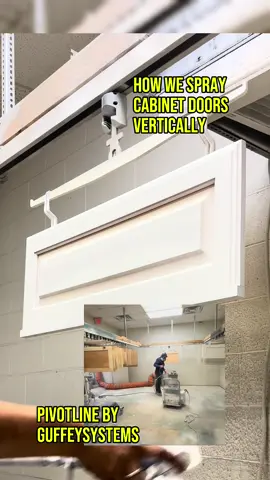 A little behind the scenes spraying cabinet doors! #cabinetpainting #team #womeninbusinesstiktok #paintingtips 