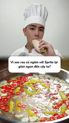 Công thức ngâm rau củ với Sprite - giòn, chua, cay, thơm ngon ăn siêu cuốn !!! #nauan #nauandongian #nauancungtiktok #monngon #trending 